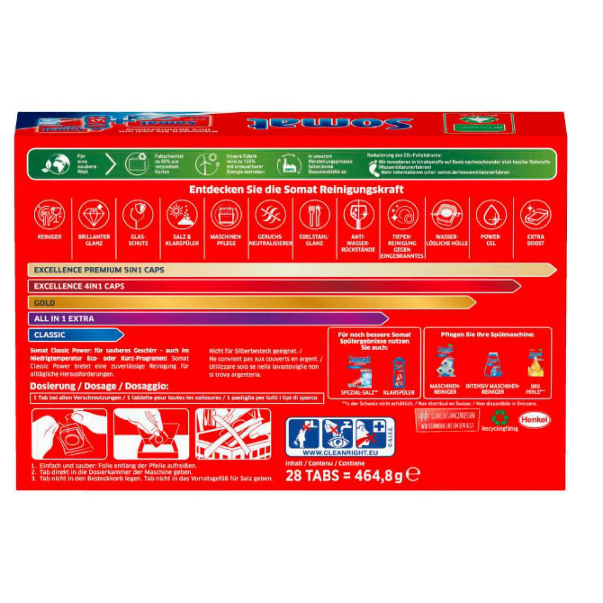 Somat Classic Tabs, Power Geschirr-Spülmaschinentabs