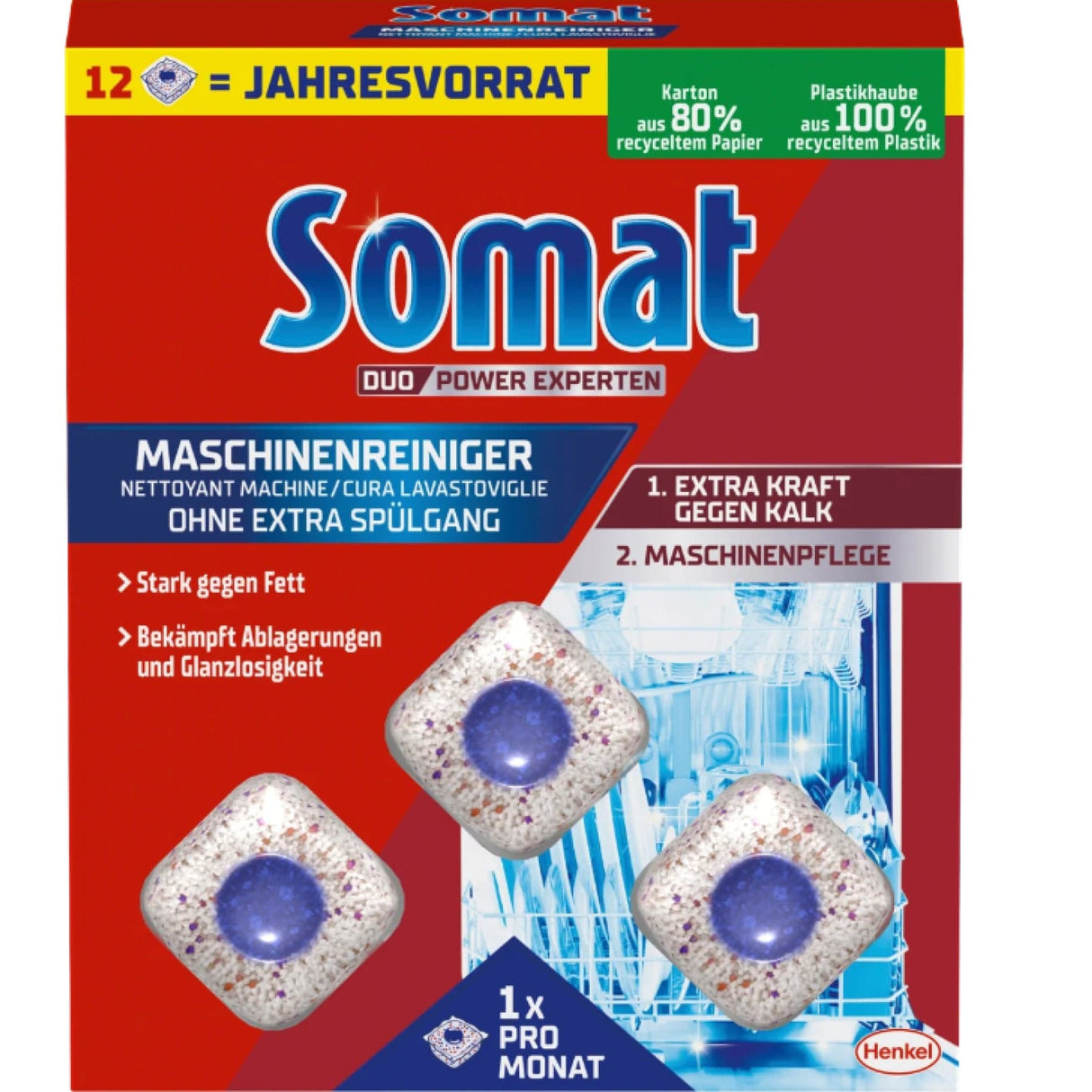 Somat Duo Experten Power Spülmaschinenreiniger Tabs Maxipack