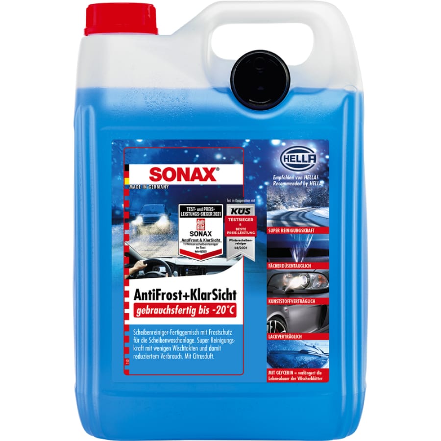 SONAX AntiFrost & KlarSicht Frostschutz gebrauchsfertig 5 Liter Kanister