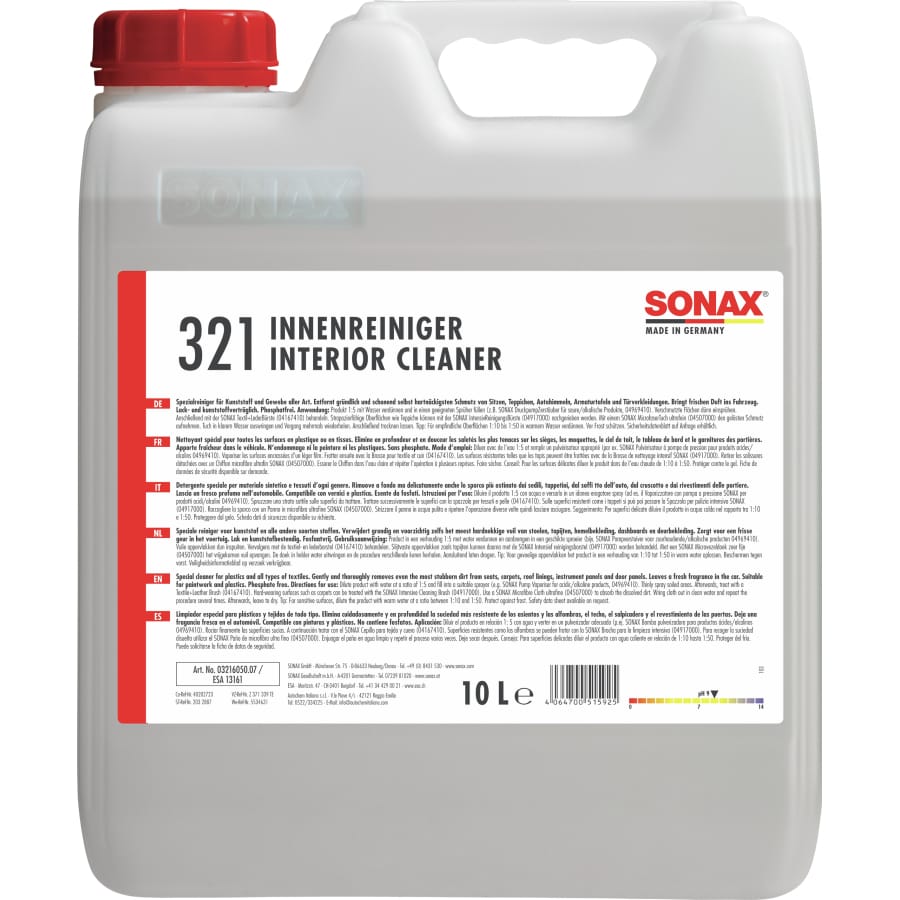 SONAX Autoinnenreiniger 10 Liter Kanister