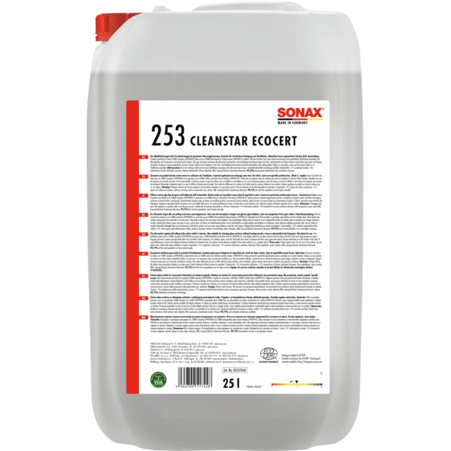 SONAX CleanStar Ecocert Innenraumreiniger materialschonend 25 Liter Kanister
