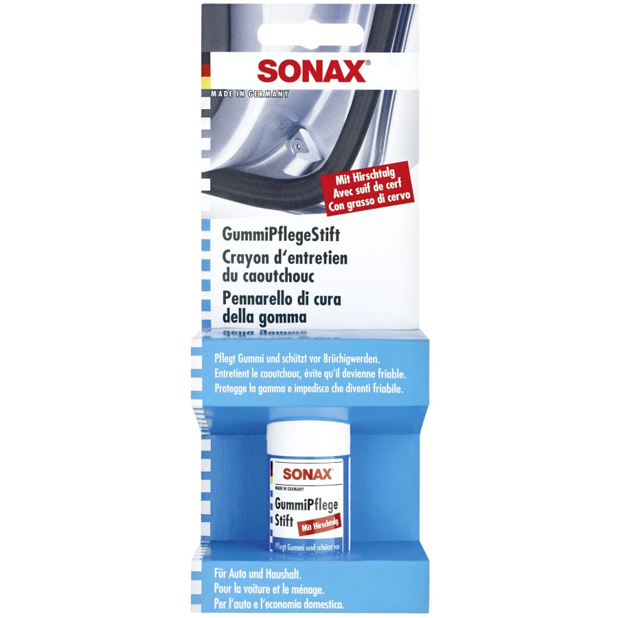 SONAX Gummipflegestift – 18 ml - Flasche