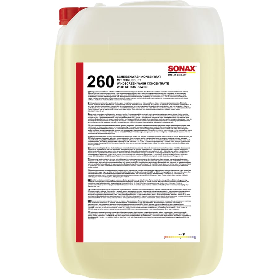 SONAX ScheibenWash Konzentrat mit Citrusduft 25 Liter Kanister
