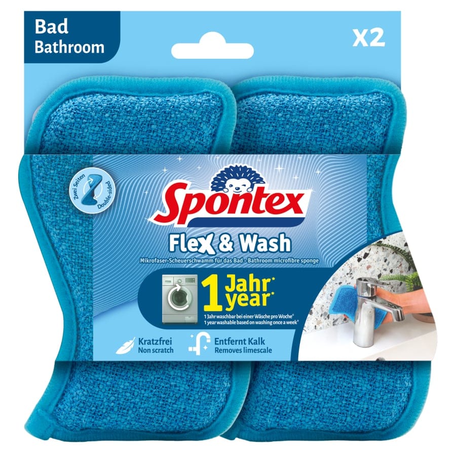 Spontex Flex & Wash Reinigungsschwamm Bad