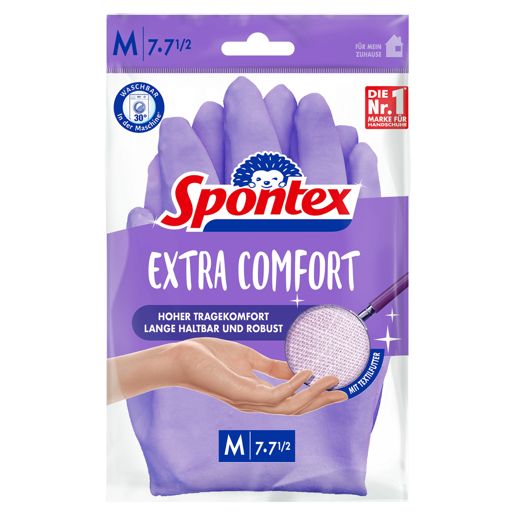 Spontex Haushaltshandschuhe extra Comfort Größe: Gr. 7-7,5