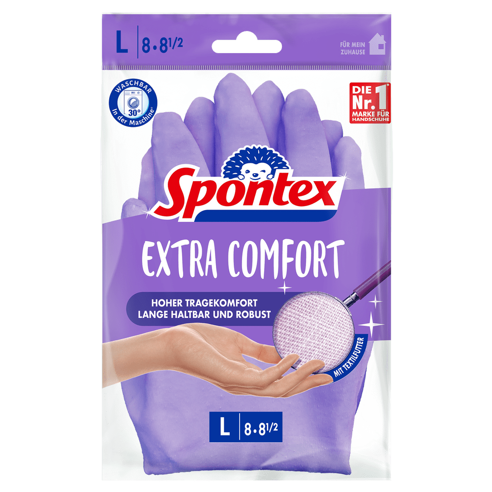 Spontex Haushaltshandschuhe extra Comfort Größe: Gr. 8-8,5