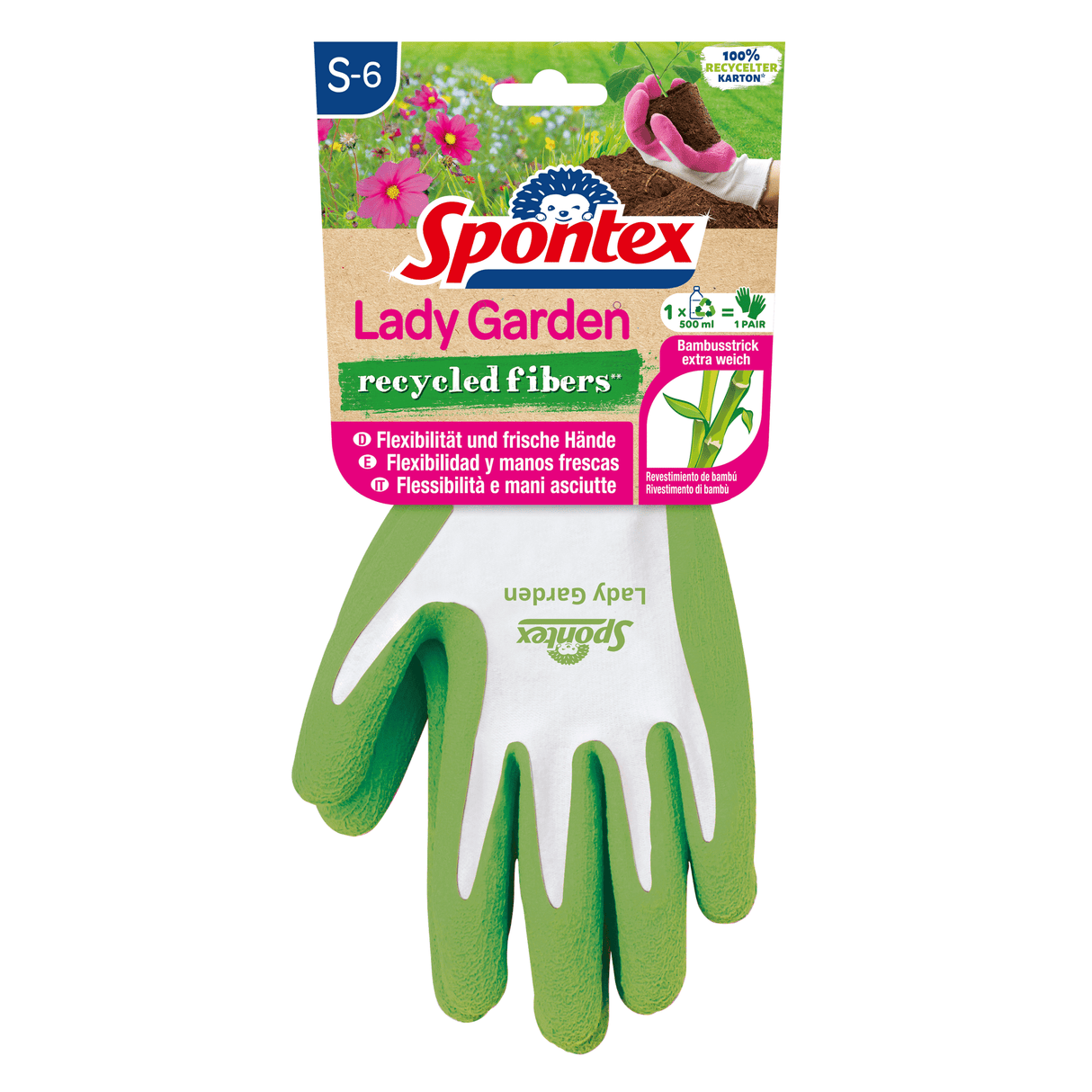 Spontex Lady Garden Gartenhandschuhe für Frauen Größe: S