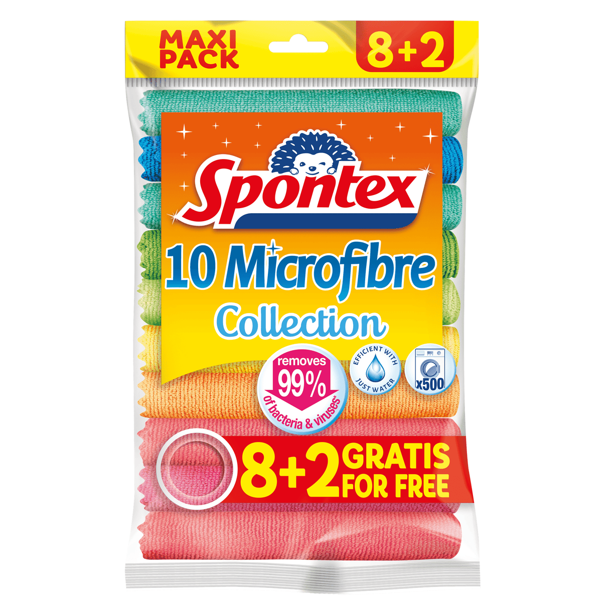 Spontex Mikrofaser Collection Allzwecktücher 8+2