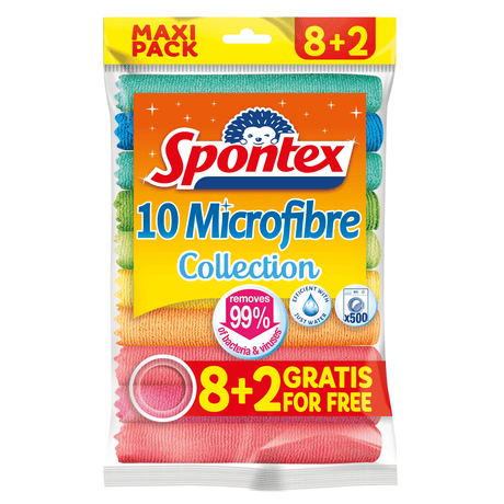 Spontex Mikrofaser Collection Allzwecktücher 8+2