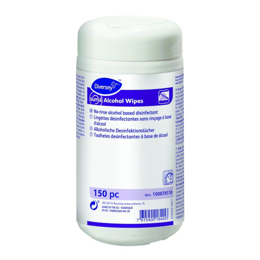Suma Alcohol Wipes Desinfektionstücher 1 Dose = 150 Tücher
