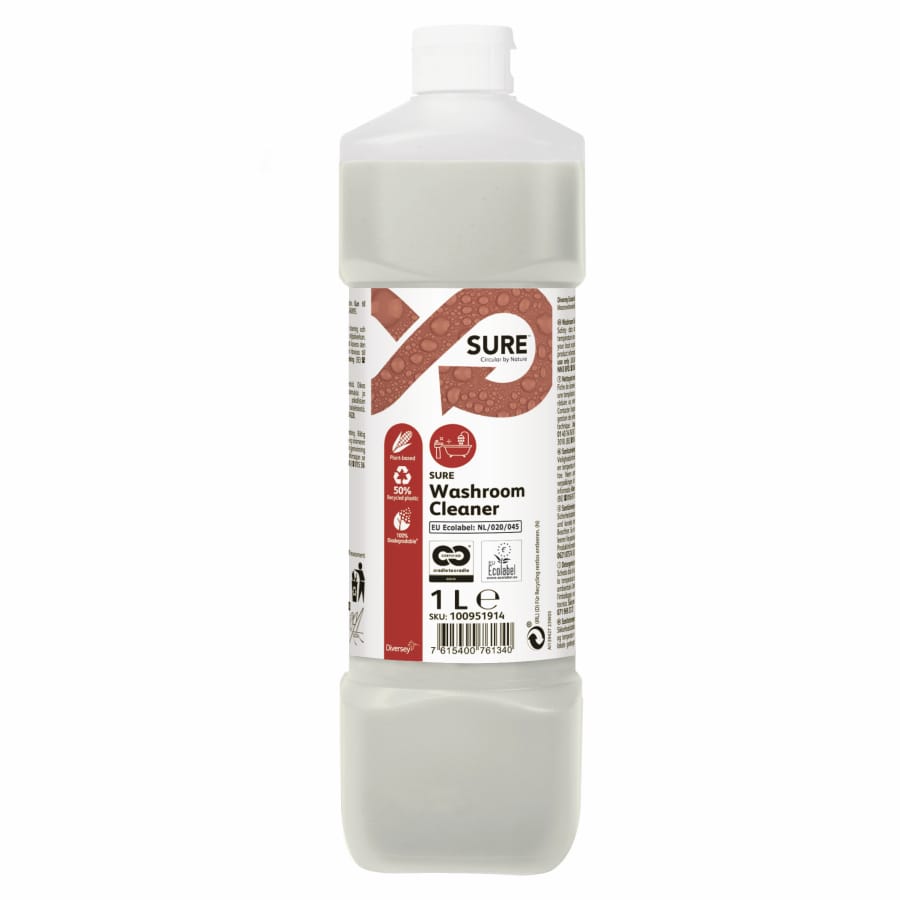 SURE Washroom Cleaner Öko-Badreiniger Karton (6 × 1000 ml)