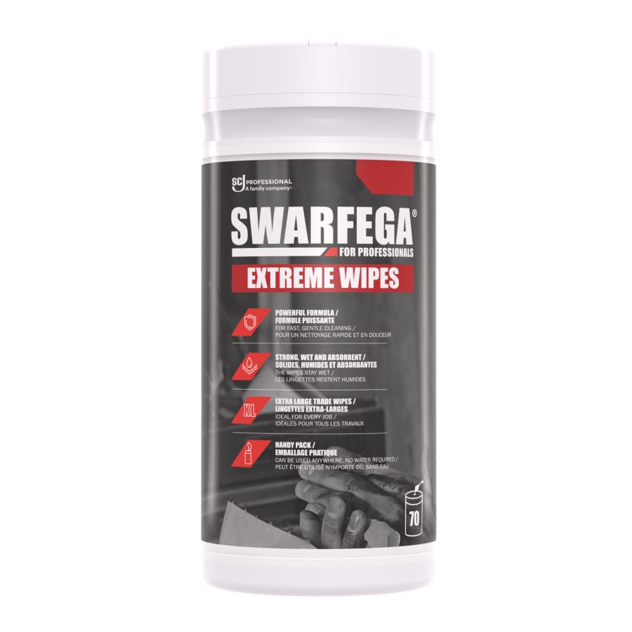 Swarfega® EXTREME WIPES Handreinigungstücher 1 Eimer (70 Tücher)