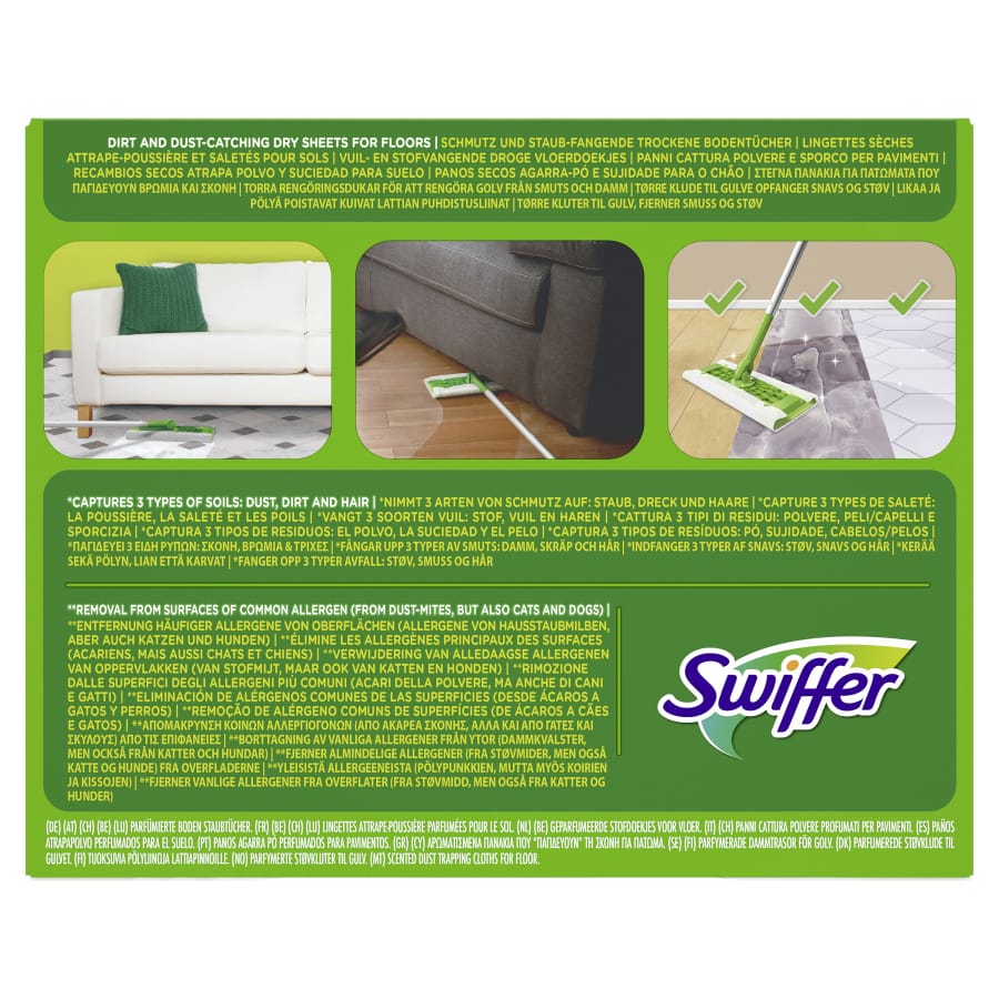 Swiffer Trocken Wischtücher Nachfüllpackung, 18er mit Duft