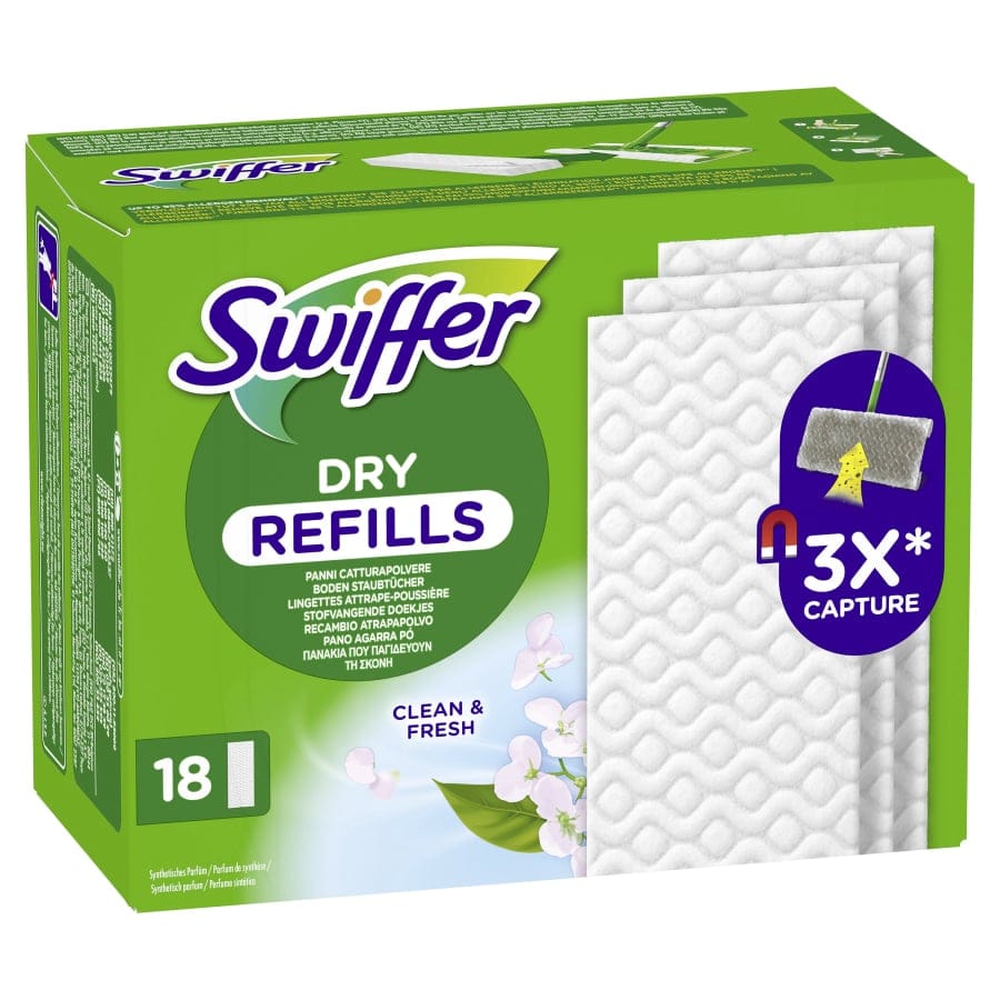 Swiffer Trocken Wischtücher Nachfüllpackung, 18er mit Duft