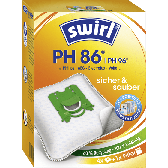 swirl Staubsaugerbeutel PH 86/PH96, mit MicroporPlus-Filter