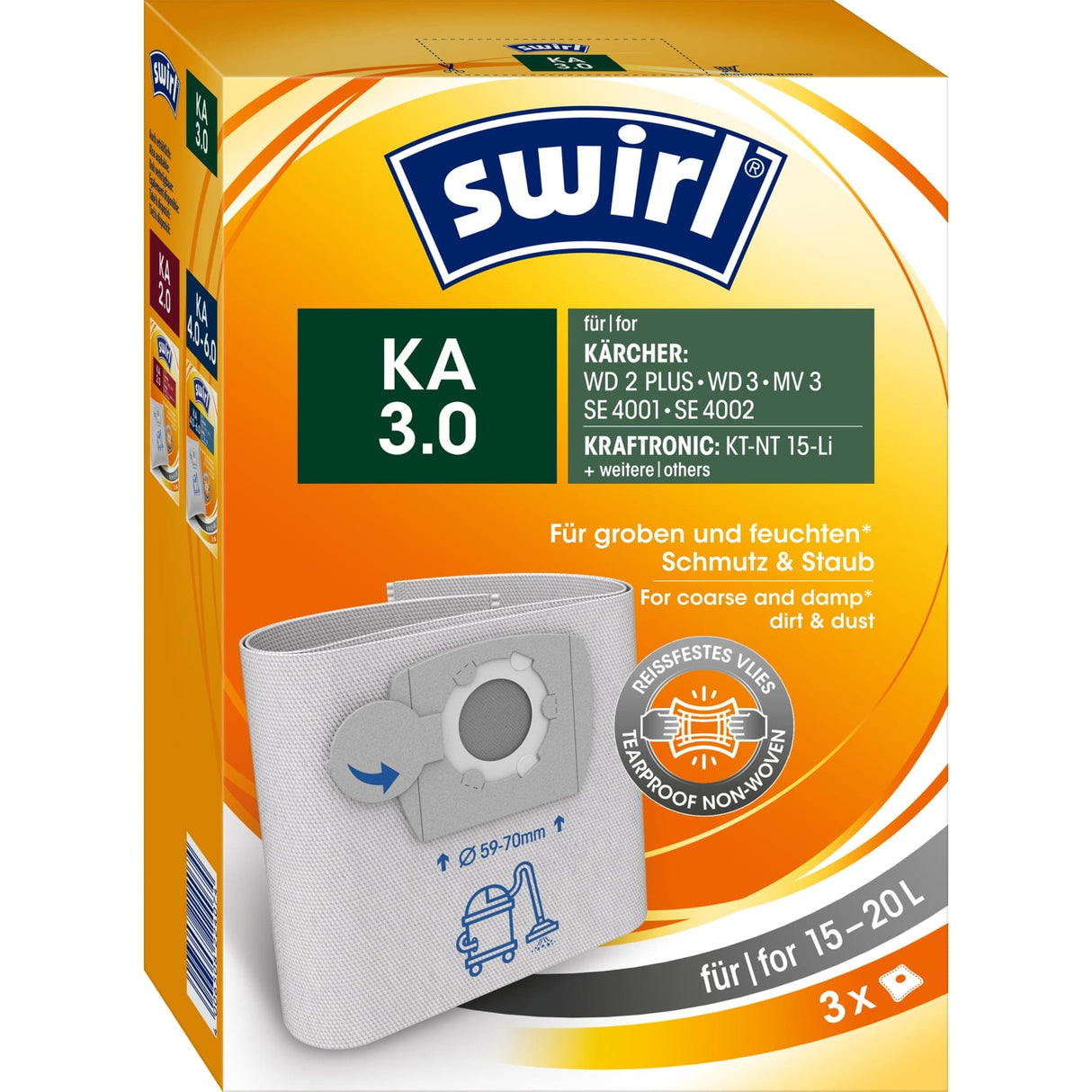 Swirl® Staubsaugerbeutel KA 3.0