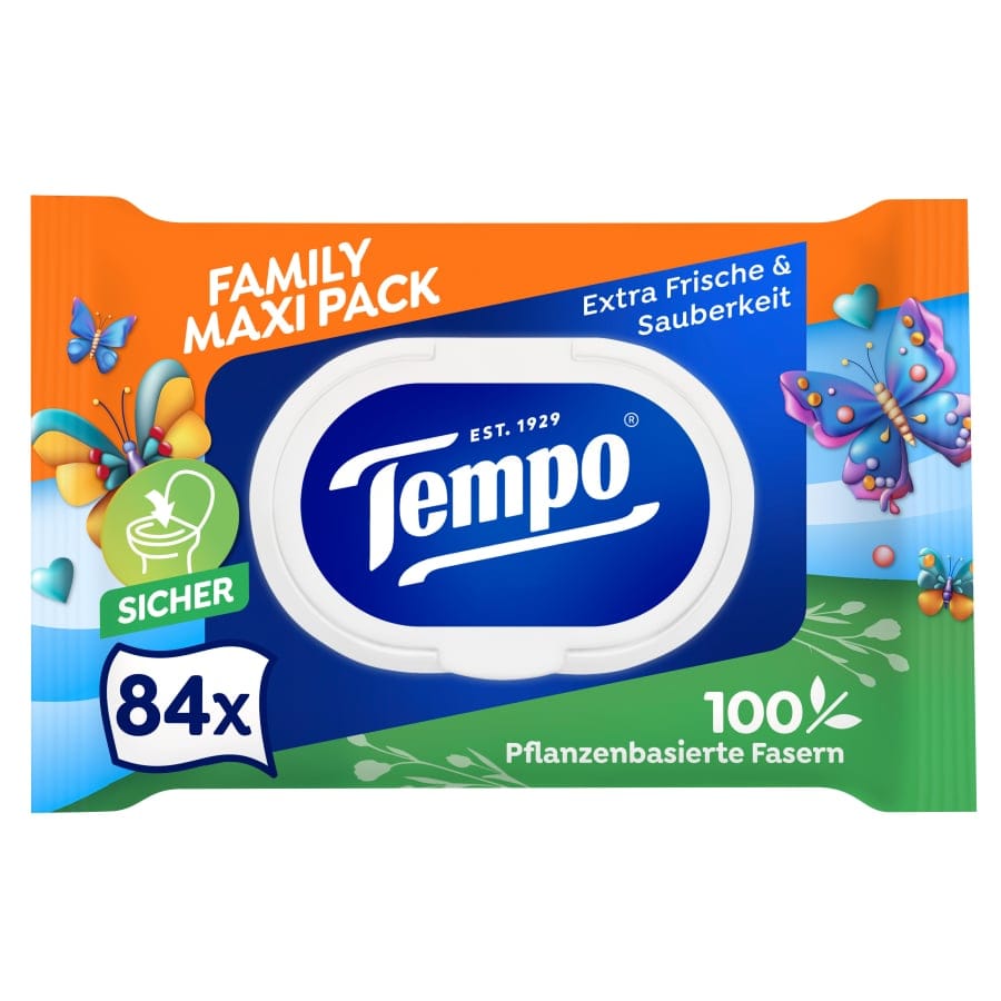 Tempo Feuchte Toilettentücher, Maxi Pack