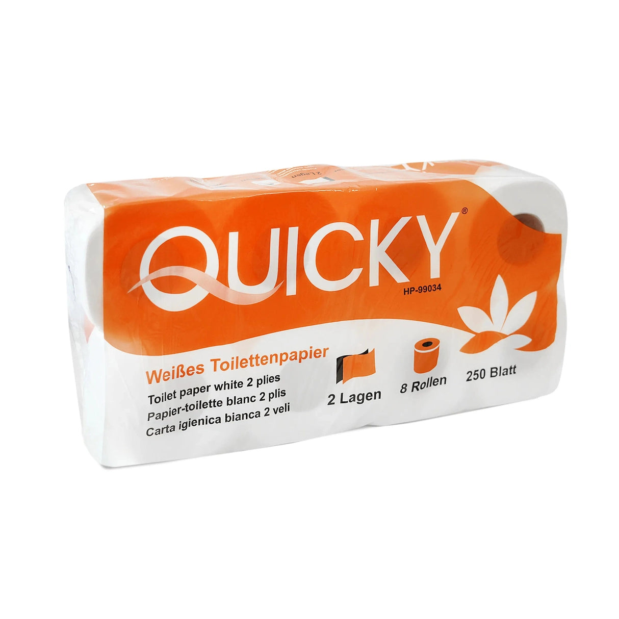 Toilettenpapier, Tissue, 2-lagig, weiß