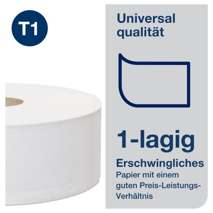 Tork Jumbo Toilettenpapier T1 Universal 2-lagig weiß