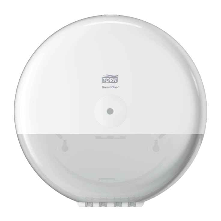 Tork SmartOne Toilettenpapierspender T8 Einzelblattentnahme weiß, Maße (B x H x T): 26,9 x 26,9 x 15,6 cm