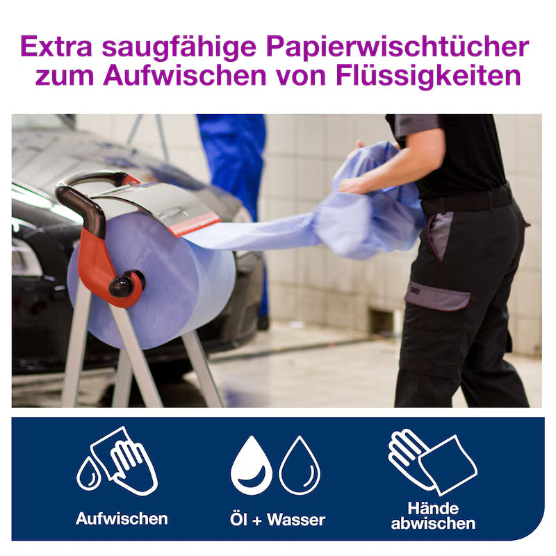 Tork Industrie Papierwischtuch blau