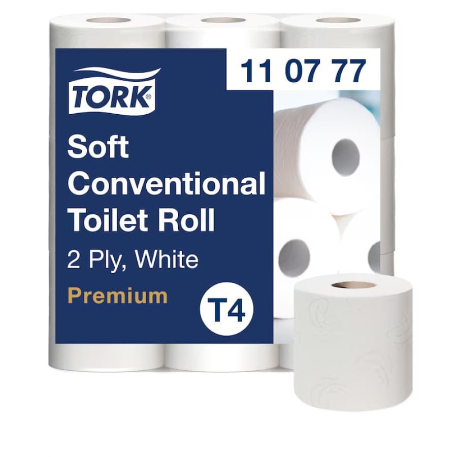 Tork Kleinrollen Toilettenpapier Premium T4 2-lagig, 600 Blatt