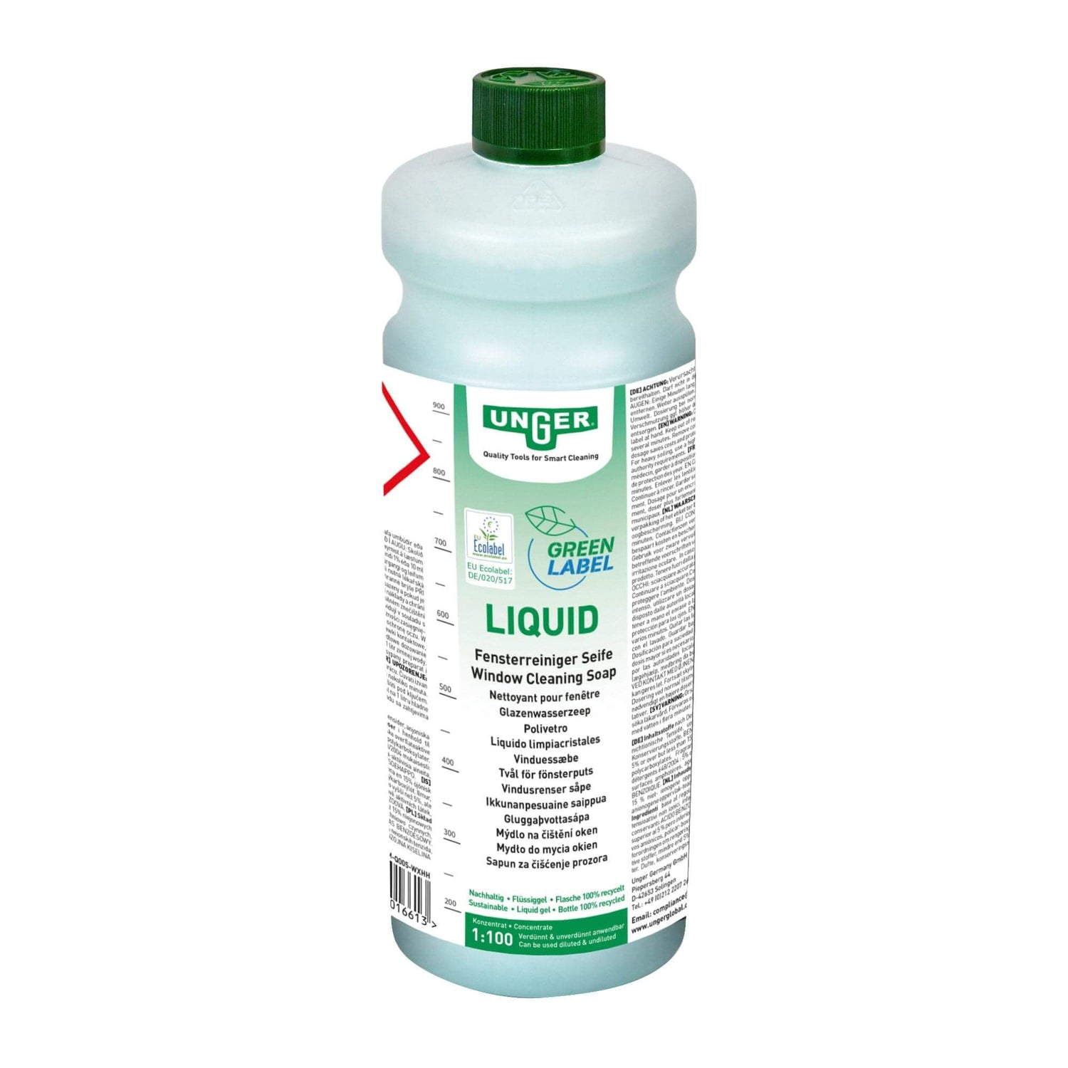 UNGER Liquid Glasreiniger Green Label 1 Liter