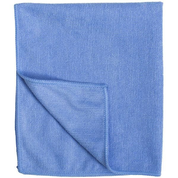 Vermop PROGRESSIVE Microfaser-Reinigungstuch in Blau, 35 x 40 cm, ideal für streifenfreie Reinigung, feucht und trocken anwendbar.