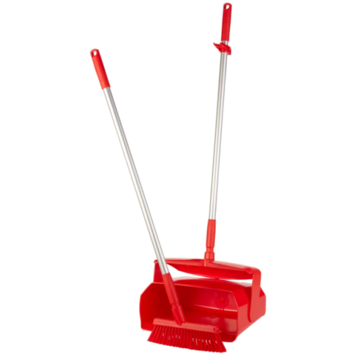 Vikan Kehrschaufel geschlossen 35 cm, Set mit Besen Rot