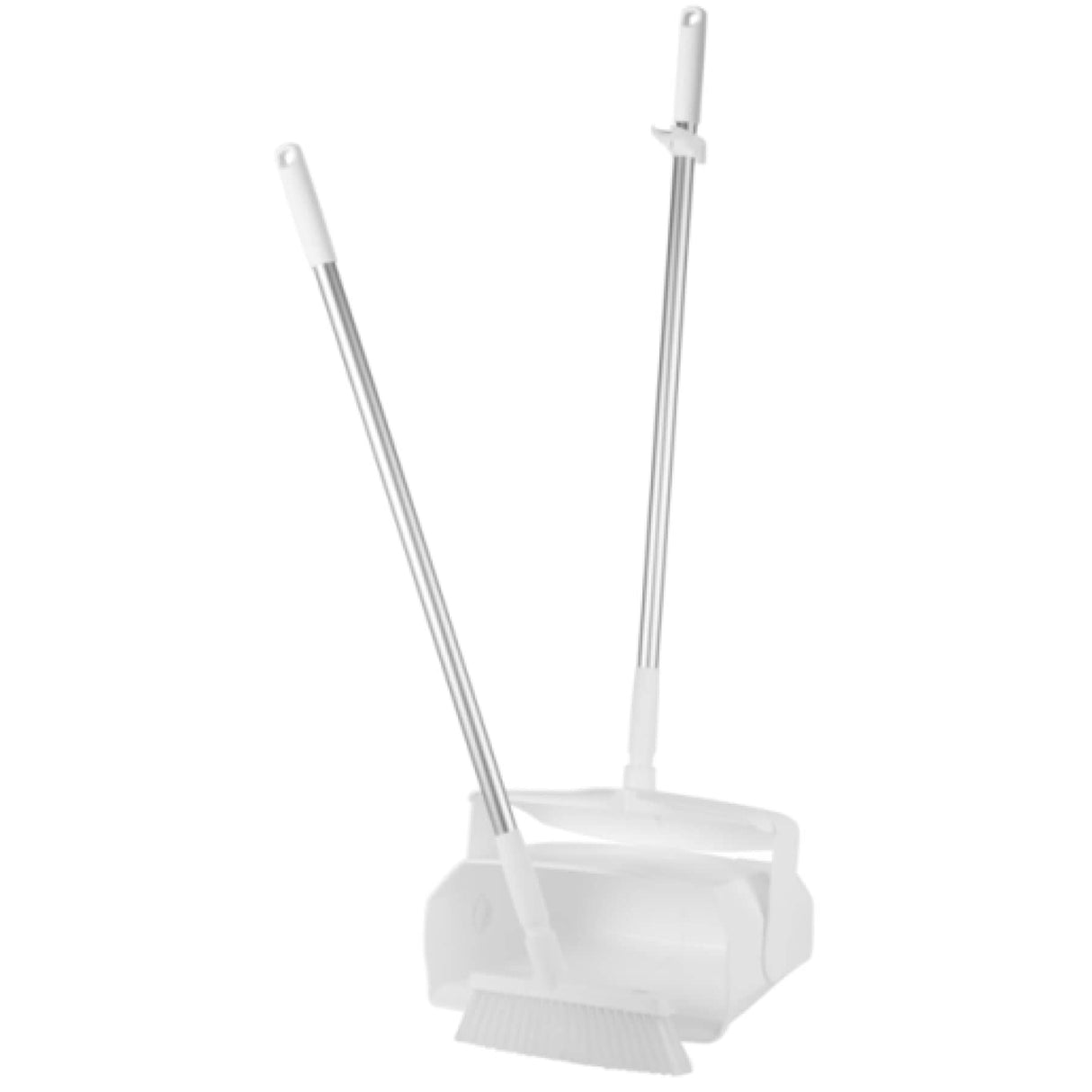 Vikan Kehrschaufel geschlossen 35 cm, Set mit Besen Weiß