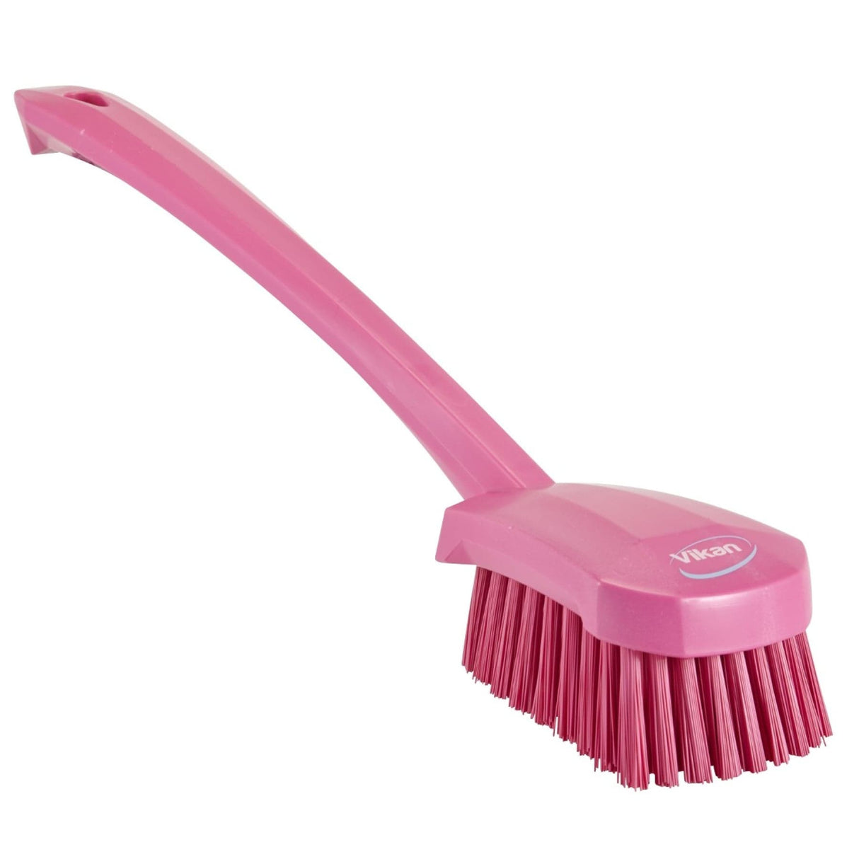 Vikan Langstielige Waschbürste, hart Pink