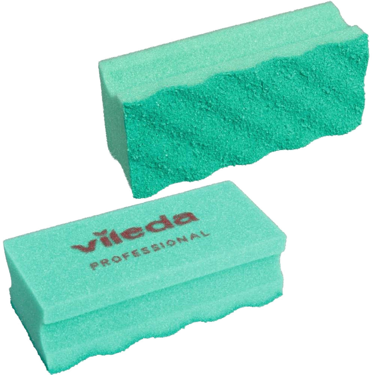 Vileda Professional PUR active SchwammProfi Reinigungsschwamm 1 Packung (10 Stück), 15 x 7 x 4,5 cm, Grün