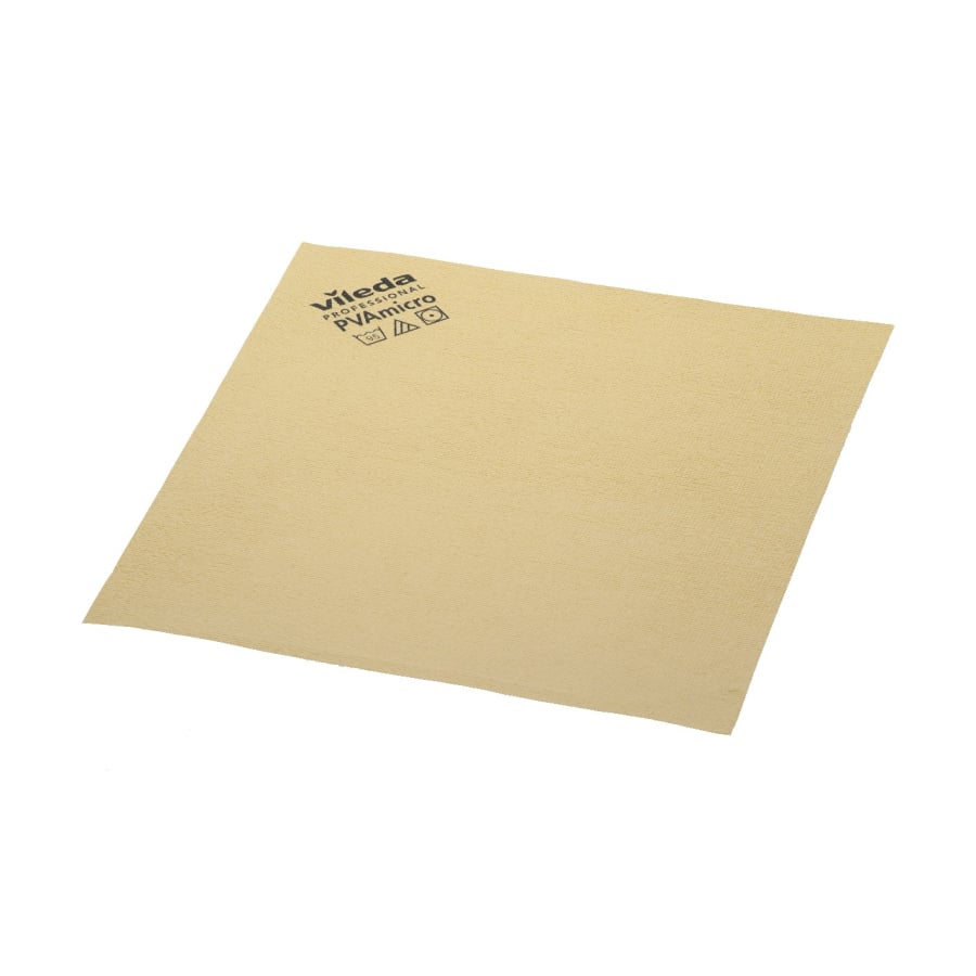 Vileda PVAmicro Mikrofasertuch 38x35 cm – PVA-beschichtet - 5er Pack Gelb