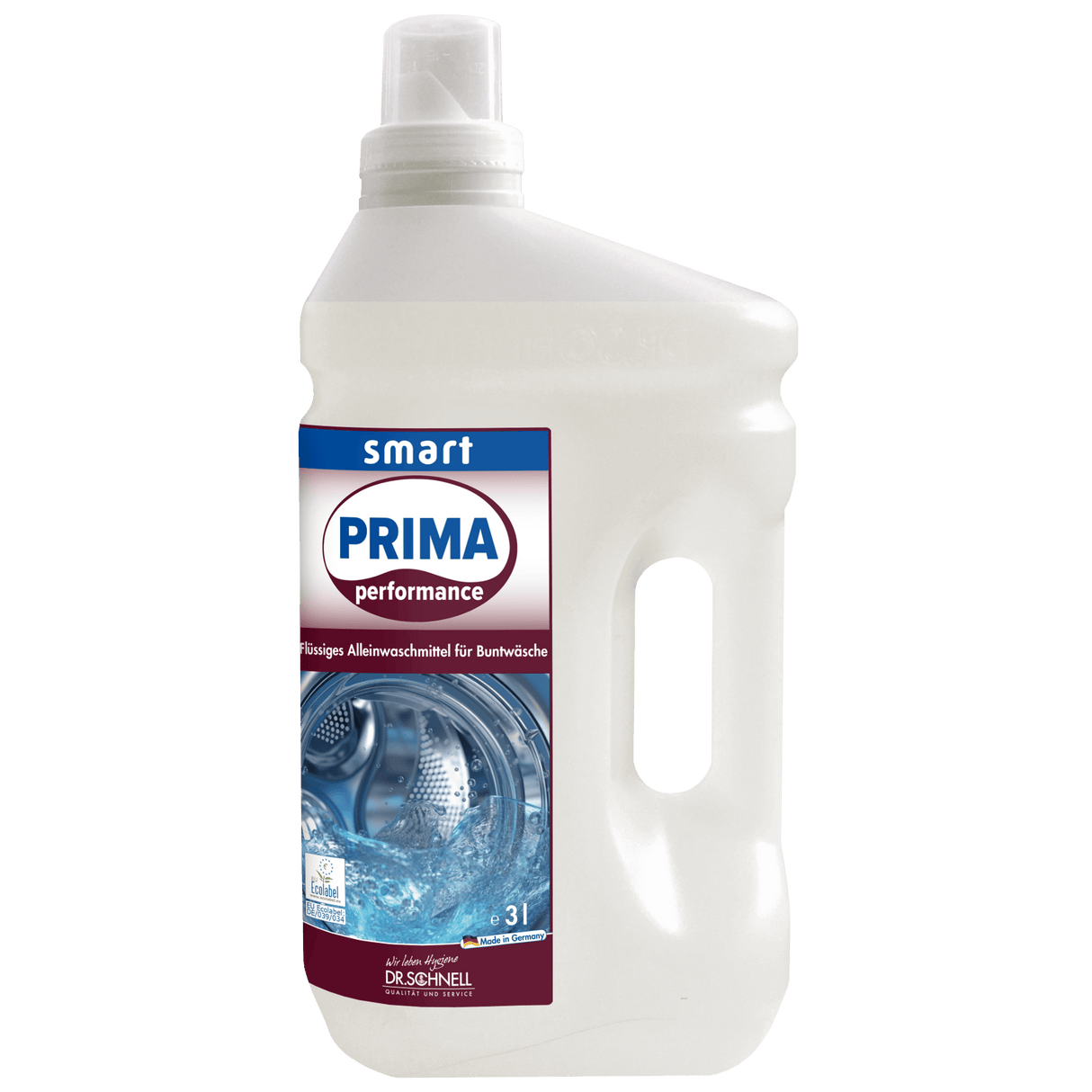 PRIMA performance smart – Flüssiges Alleinwaschmittel für Bunt- und Weißwäsche 3 Liter Flasche