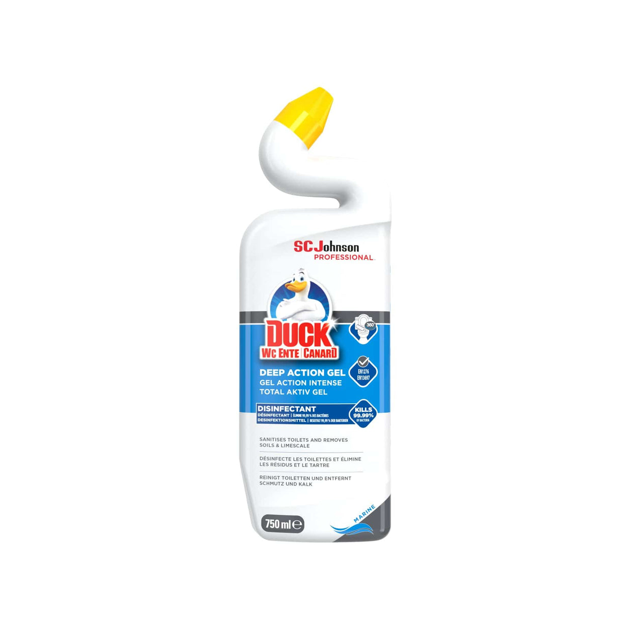 WC-Ente Total Aktiv Gel Desinfektion WC-Reiniger, Marine