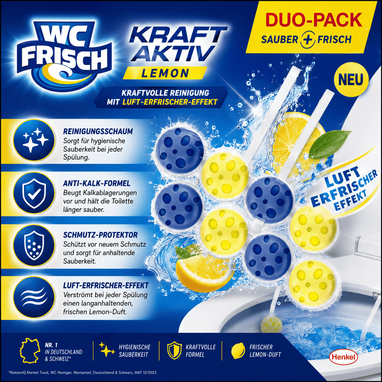 WC Frisch WC Reiniger Kraft-Aktiv Lemon