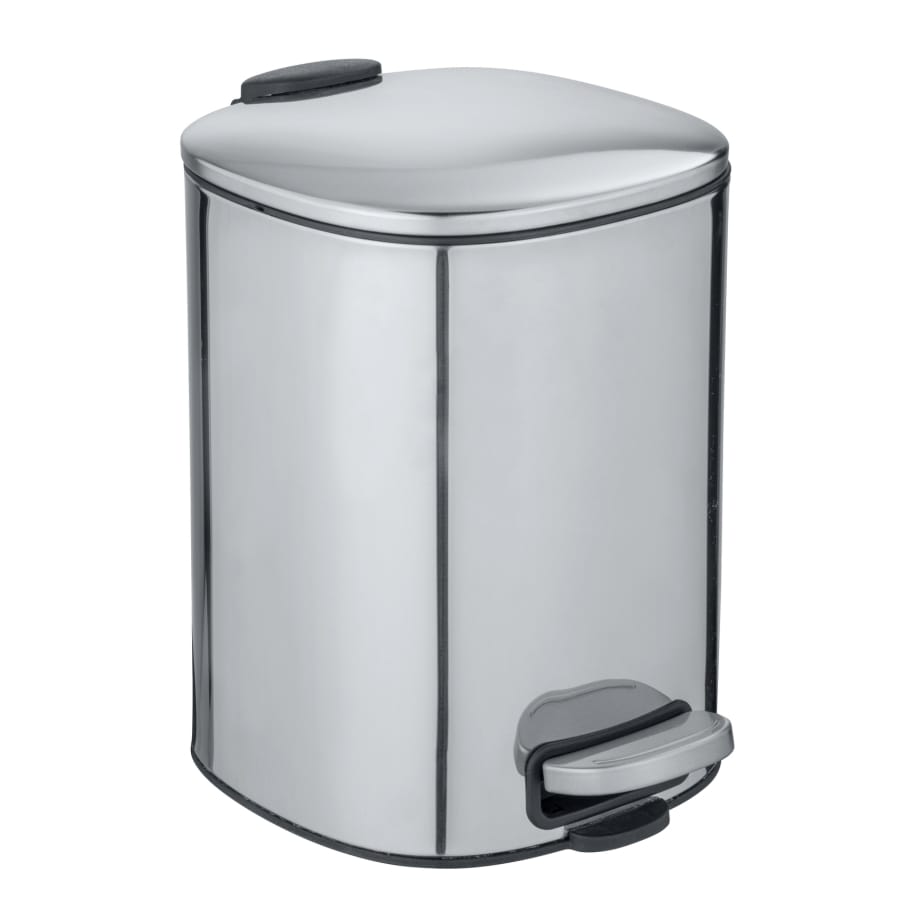 WENKO Abfalleimer Alassio Edelstahl, 5 Liter glänzend