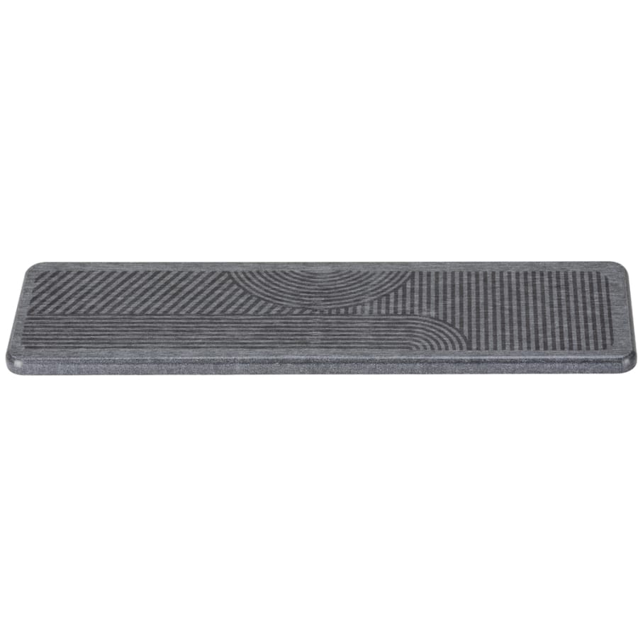 WENKO Damon Abtropfplatte Diatomit, 30 x 8 cm grau