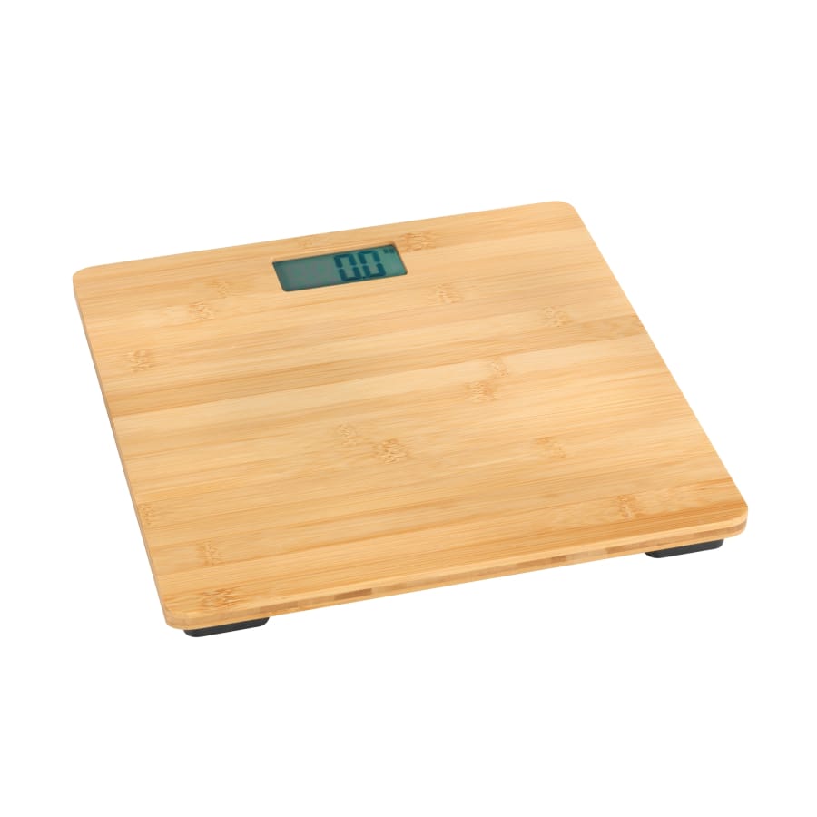 WENKO Personenwaage Bambusa aus Bambus, bis 180 kg