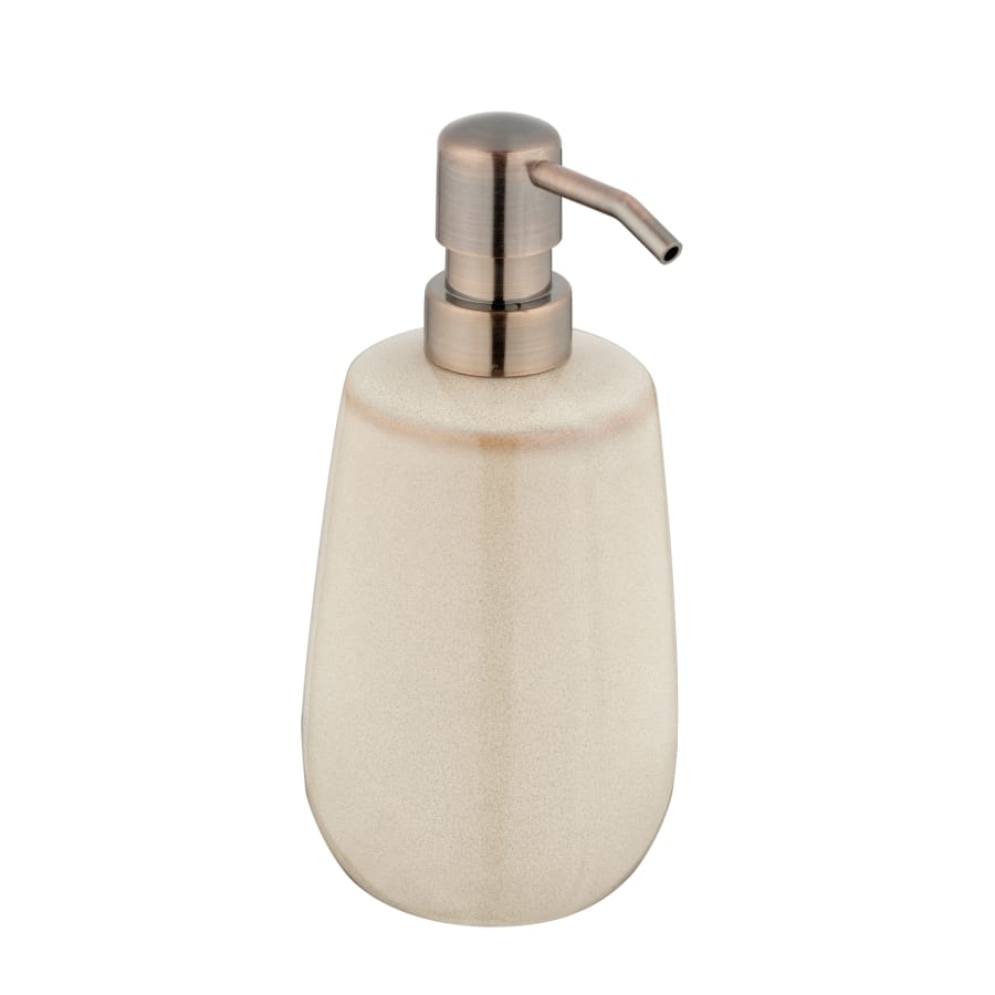 WENKO Sirmione Seifenspender Keramik, 430 ml beige