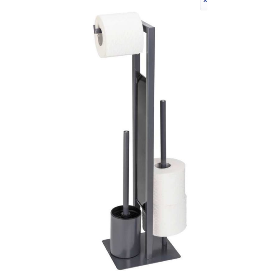 WENKO Stand-WC-Garnitur Rivalta 3-in-1 grau