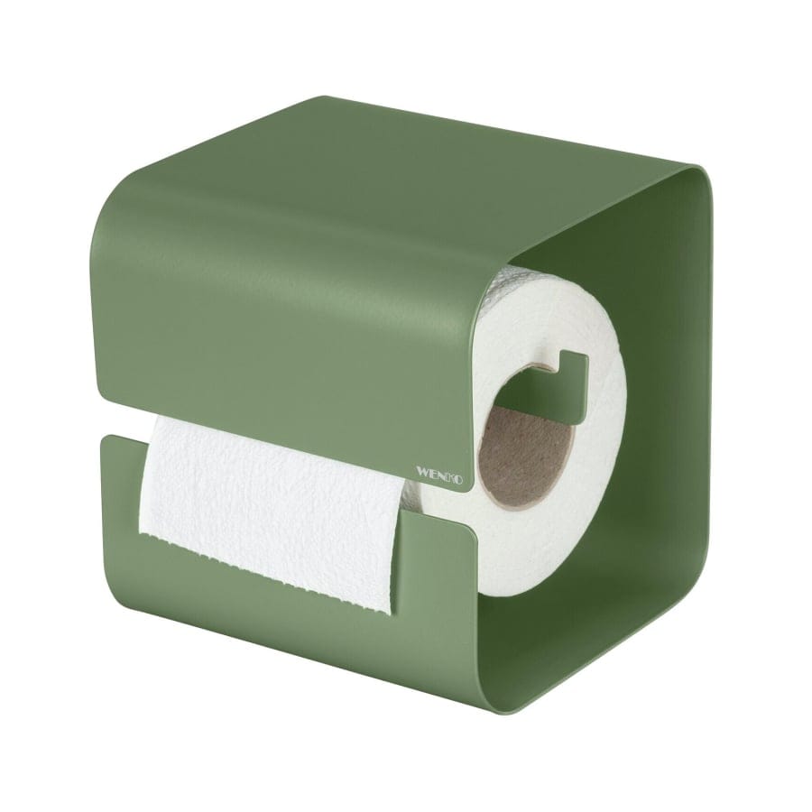 WENKO Turbo-Loc Toilettenpapierhalter Lizan grün