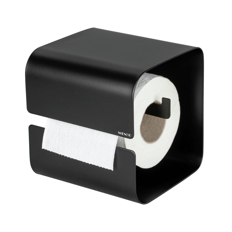WENKO Turbo-Loc Toilettenpapierhalter Lizan schwarz