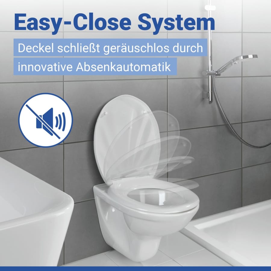 WENKO WC-Sitz Muschel mit Absenkautomatik