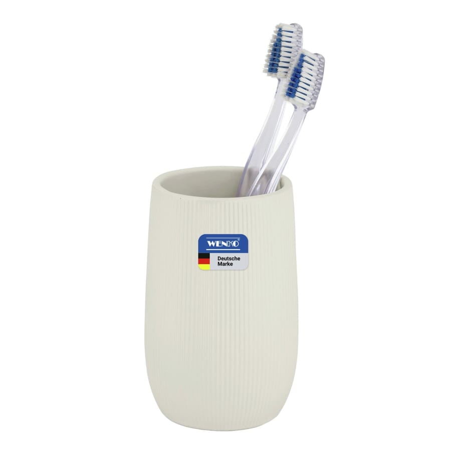 WENKO Zahnputzbecher Fablo, creme