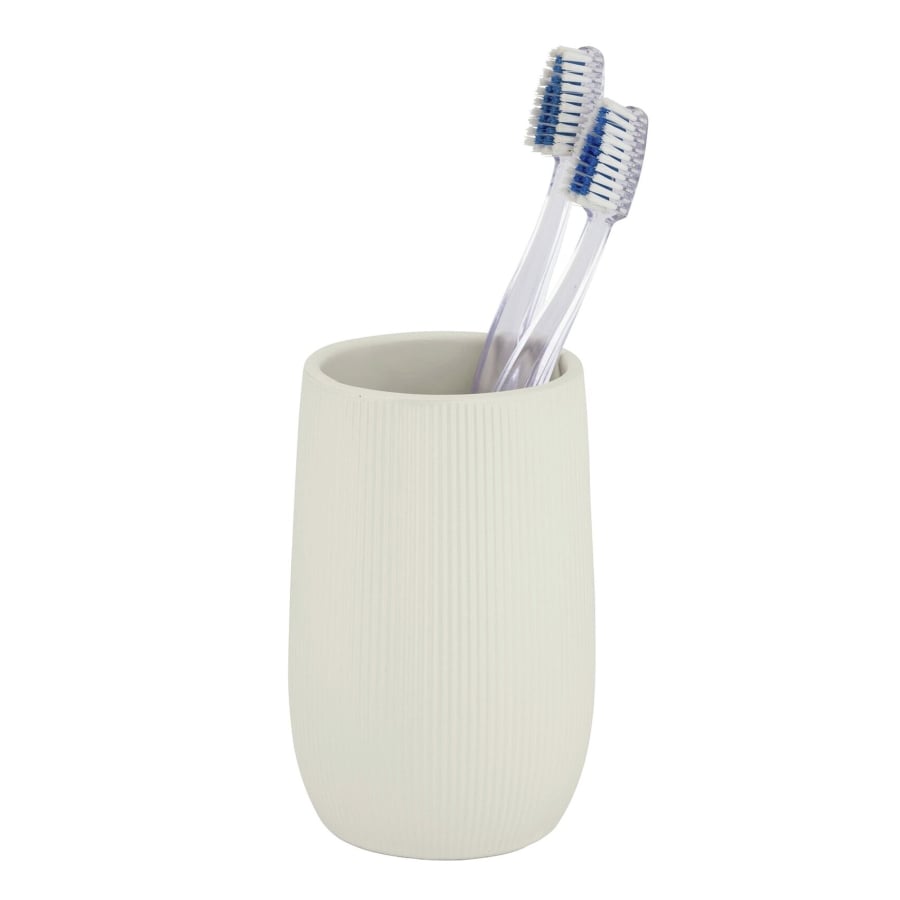 WENKO Zahnputzbecher Fablo, creme