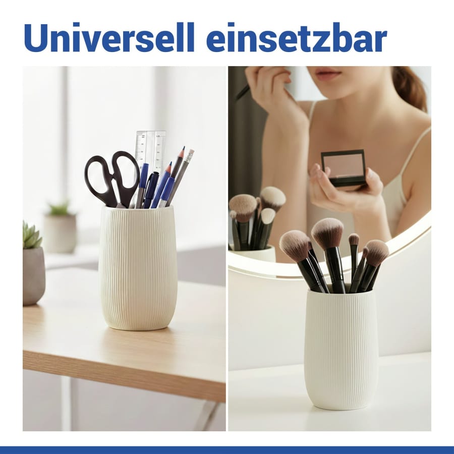 WENKO Zahnputzbecher Fablo, creme