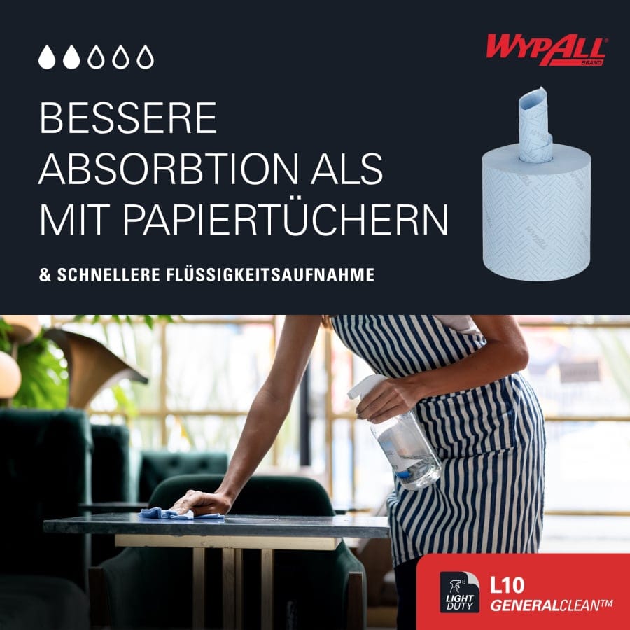 WypAll® L10 Rollenhandtücher, 1-lagig