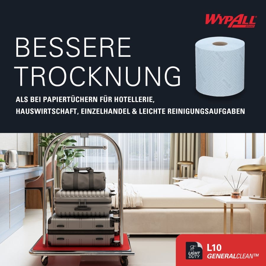 WypAll® L10 Rollenhandtücher, 1-lagig