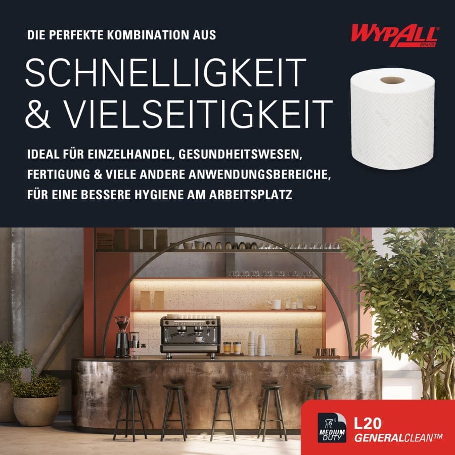 WYPALL* L20 EXTRA+ Wischtücher für die Zentralentnahme